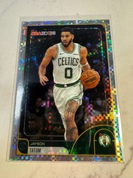 2025-26 Topps NBA Hoops Set Jason Tatum Pixel Burst Foil