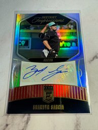 2026 Donruss Elite Brandyn Garcia Instant Impressions Autograph Baseball Card