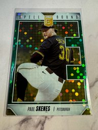 2026 Donruss Elite Paul Skenes Spellbound Green Disco Insert Card