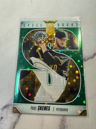 2026 Panini Donruss Elite Baseball Paul Skenes Spellbound Green Disco Trading Card