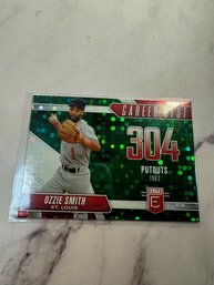 Ozzie Smith 2026 Panini Donruss Elite 'Career Best' Green Disco Baseball Card