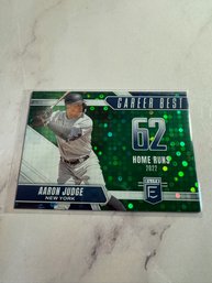 Aaron Judge Green Disco Dominators Baseball Card From Panini Donruss Elite