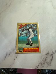 1987 Topps Roger Clemens #1 Baseball Trading Card