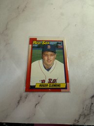 1990 Topps Baseball Card #245 Featuring Roger Clemens
