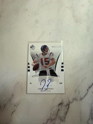 2007 SP Authentic Jared Zabransky Rookie Autograph Football Card