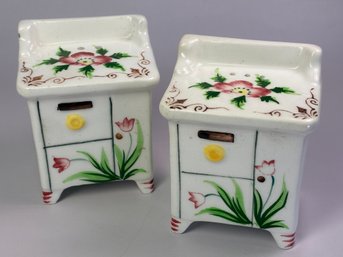 Vintage Salt And Pepper Shaker - Painted Cabinets