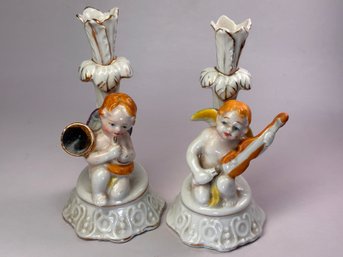 Vintage Salt And Pepper Shaker - Cherubs