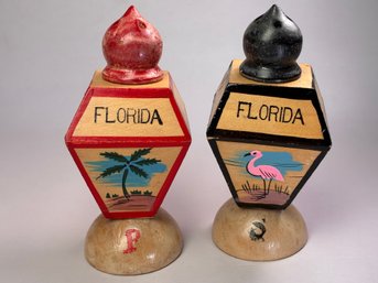 Vintage Salt And Pepper Shaker - Florida Shaker