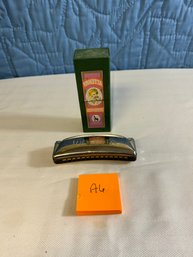 Vintage Violetta Koch Made In Germany Harmonica In Box