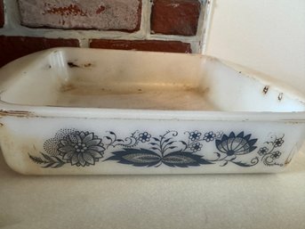 Glasbake Blue Onion Dish Baking Dish
