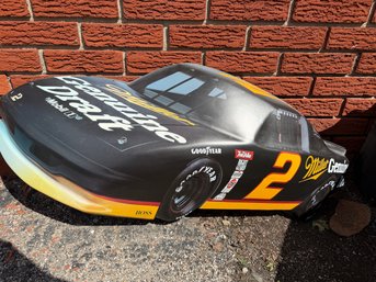 Vintage 1990s Rusty Wallace Miller Genuine Draft #2 NASCAR 3D Sign