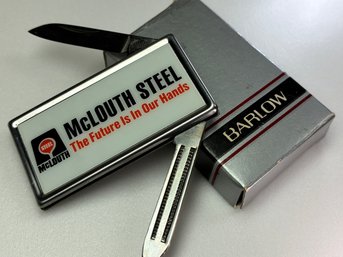 Vintage McLouth Steel Barlow B60 Money Clip Knife