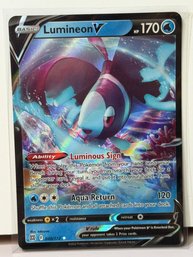 Lumineon V (040/172) Ultra Rare Holographic Card Pokmon Trading Card Game's Sword & Shield Brilliant Stars