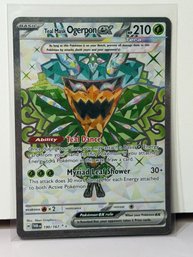 Teal Mask Ogerpon Ex Ultra Rare Holographic Trading Card From The Pokmon Scarlet & Violet Twilight Masquerade