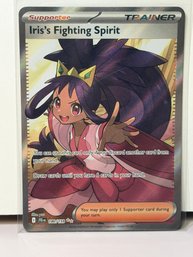 Iris's Fighting Spirit (Full Art Holo #180/159) From The Pokmon TCG Scarlet & Violet Journey Together