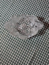 American Brilliant Period Cut Crystal Glass Bowl