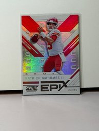 2019 Panini Score Epix Game Patrick Mahomes II Football Trading Card