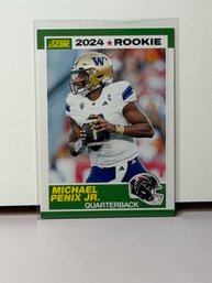 2024 Panini Score 35th Anniversary Rookie Card Of Quarterback Michael Penix Jr.