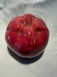 Vintage Red Ceramic Vegetable Fruit Shaker