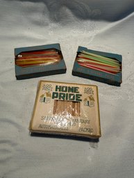 Vintage Hors Doeuvre And Vintage Toothpick Lot
