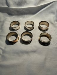 Lot Of Six Napkin Ring Holders