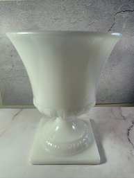 Vintage Milk Glass Urn Vase