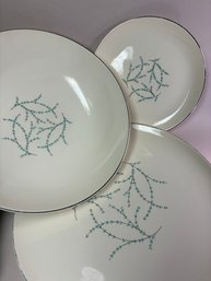 Taylor Smith Taylor Versatile Vintage Lot Of Three MCM Plates