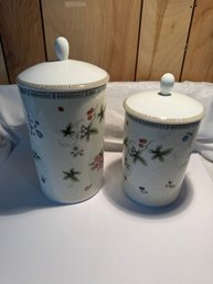 Wedgwood Fleur 1997 Vintage Canister Set Lot