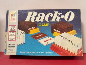 Vintage Milton Bradley Rack-O Card Game From 1987