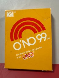 Vintage Copy Of The O'NO 99 Family Card Game