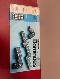 Vintage 1970 Milton Bradley Dragon Double Nine Dominoes Game