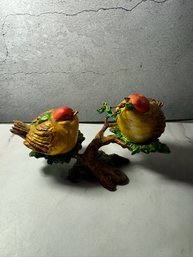 Vintage Bird Figurine Featuring A Pair