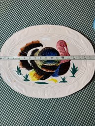 Vintage 1950s Japanese Ceramic Turkey Platter