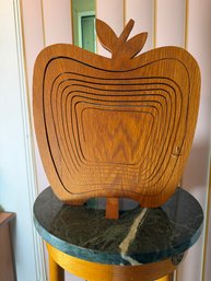 Vintage Collapsible Wooden Apple Basket