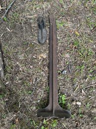 Antique Metal Boot Or Shoe Stand