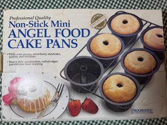 Non Stick Mini Angel Food Cake 6 Pans Baking Dish