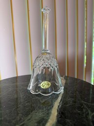 Vintage Leaded Crystal European Collection Bell With Diamond Point Pattern
