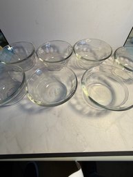 Lot Of 7 Pyrex Small Glass Bowl Lot