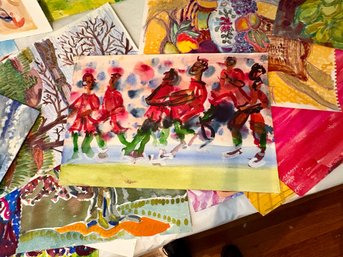 Lot Of Approx 21 Mary McCarl Water Colors