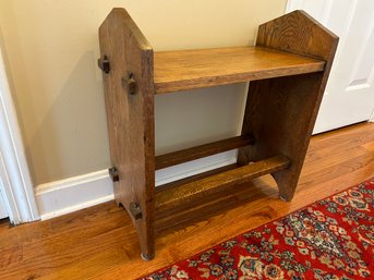 Mission Style Oak Bookcase - 20x21x9.5