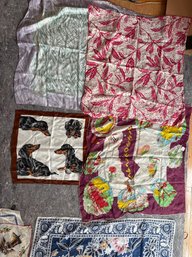 Large Lot Of Silk Scarves Featuring Kreier