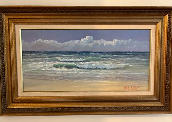 Signed Oil On Board - Seascape - 12x24