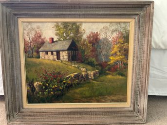 Oil On Canvas - Country Cottage - 16x20