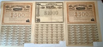 Two Mobile Montgomery And A Third Stock Certificates