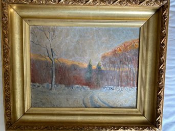 Signed Heffernan 1903 Oil On Canvas - Landscape - 12x16