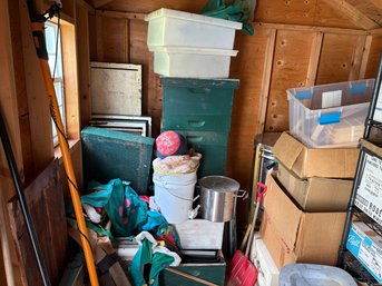 Contents Of The Shed Including Bee Keeping Equipment