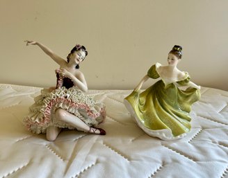 Two Figurines - Dresden - Royal Doulton