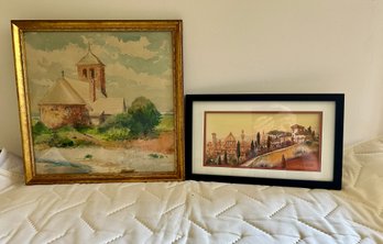 Two European Water Colors -