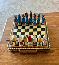 Wood Carved Chess Set