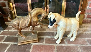 Dog And Horse Figures